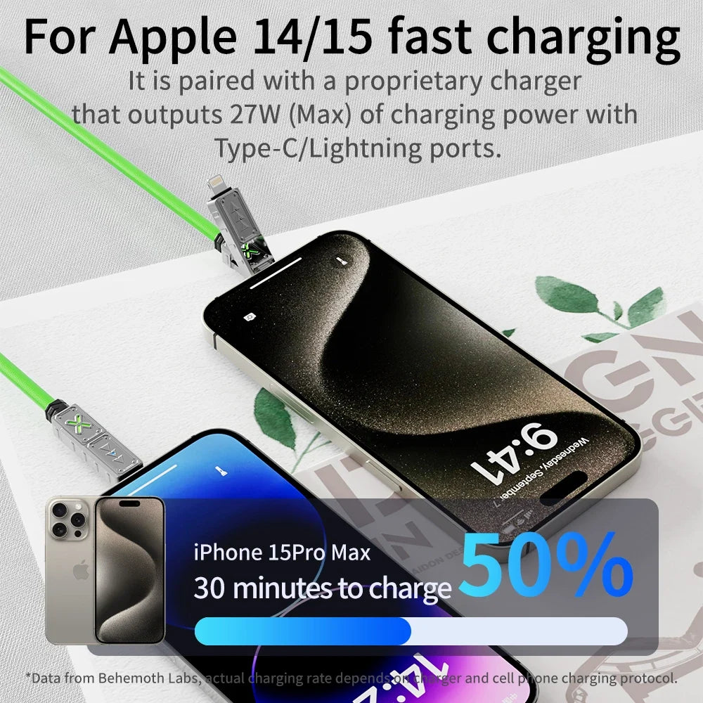 240W 4-in-1 Fast Charging Cable – Multi-Port USB-C Cable