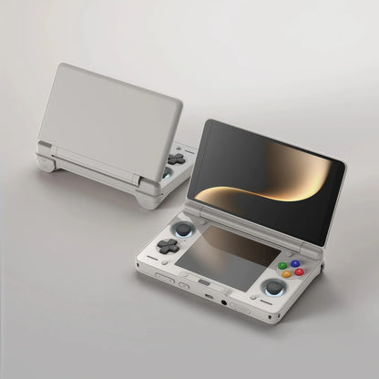 Consola portátil AMOLED de doble pantalla para juegos