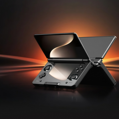 Consola portátil AMOLED de doble pantalla para juegos