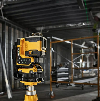 18V 3×360° Green Laser Level with Remote Control & Self-Leveling