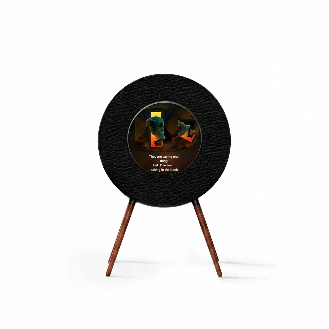 Record-Inspired Hi-Fi Bluetooth Speaker with Dynamic Lyrics Display