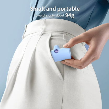 Mini 5000mAh Powerbank mit Schnellladefunktion und LED-Digitalanzeige