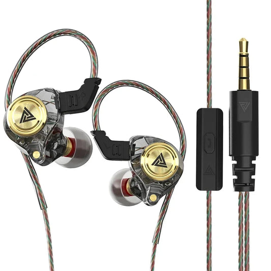 QKZ AK3 kabelgebundene Kopfhörer mit Mikrofon – HiFi-Bass-Gaming-Headset