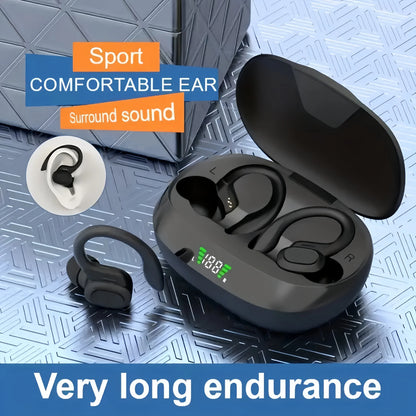 TWS Open-Ear Clip Earbuds with LED Display