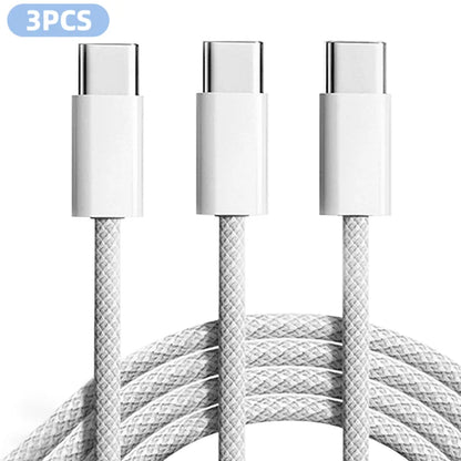 3er-Pack 1,8m 60W USB-C Schnellladekabel