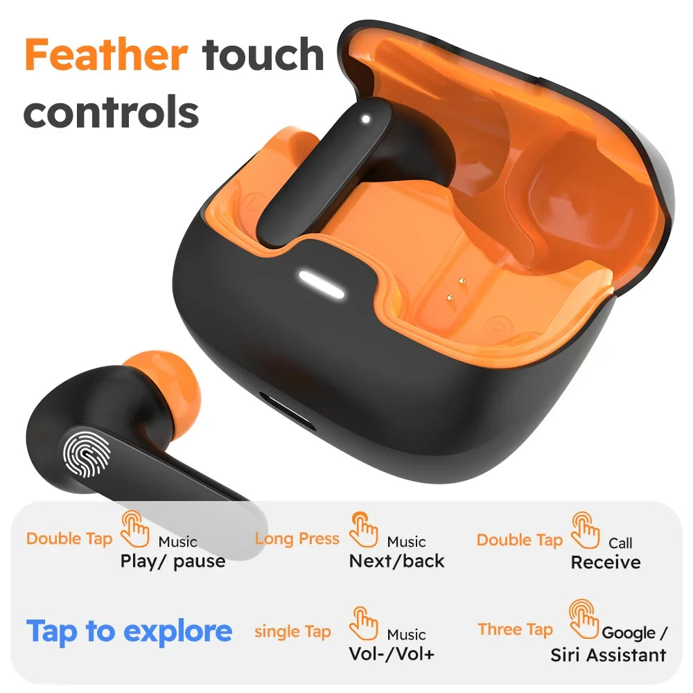 Auriculares inalámbricos TWS – Bluetooth 5.4 con cancelación de ruido ENC