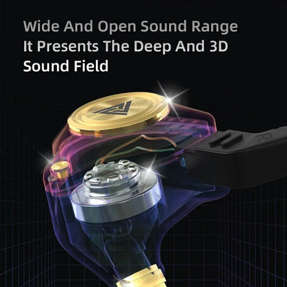 QKZ AK3 kabelgebundene Kopfhörer mit Mikrofon – HiFi-Bass-Gaming-Headset